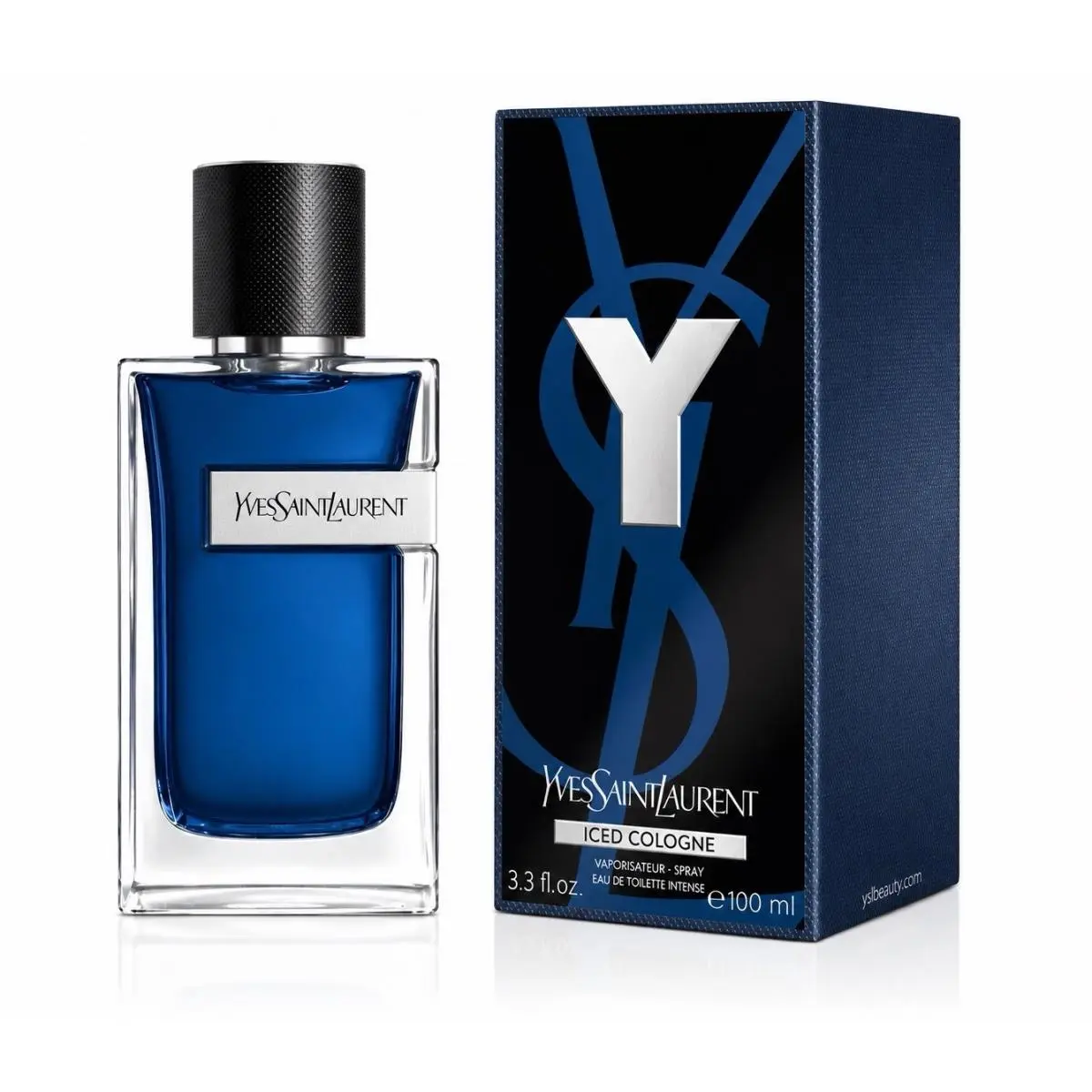 Ysl Yves Saint Laurent Iced Cologne Edt Intense 3.3 oz 100ml