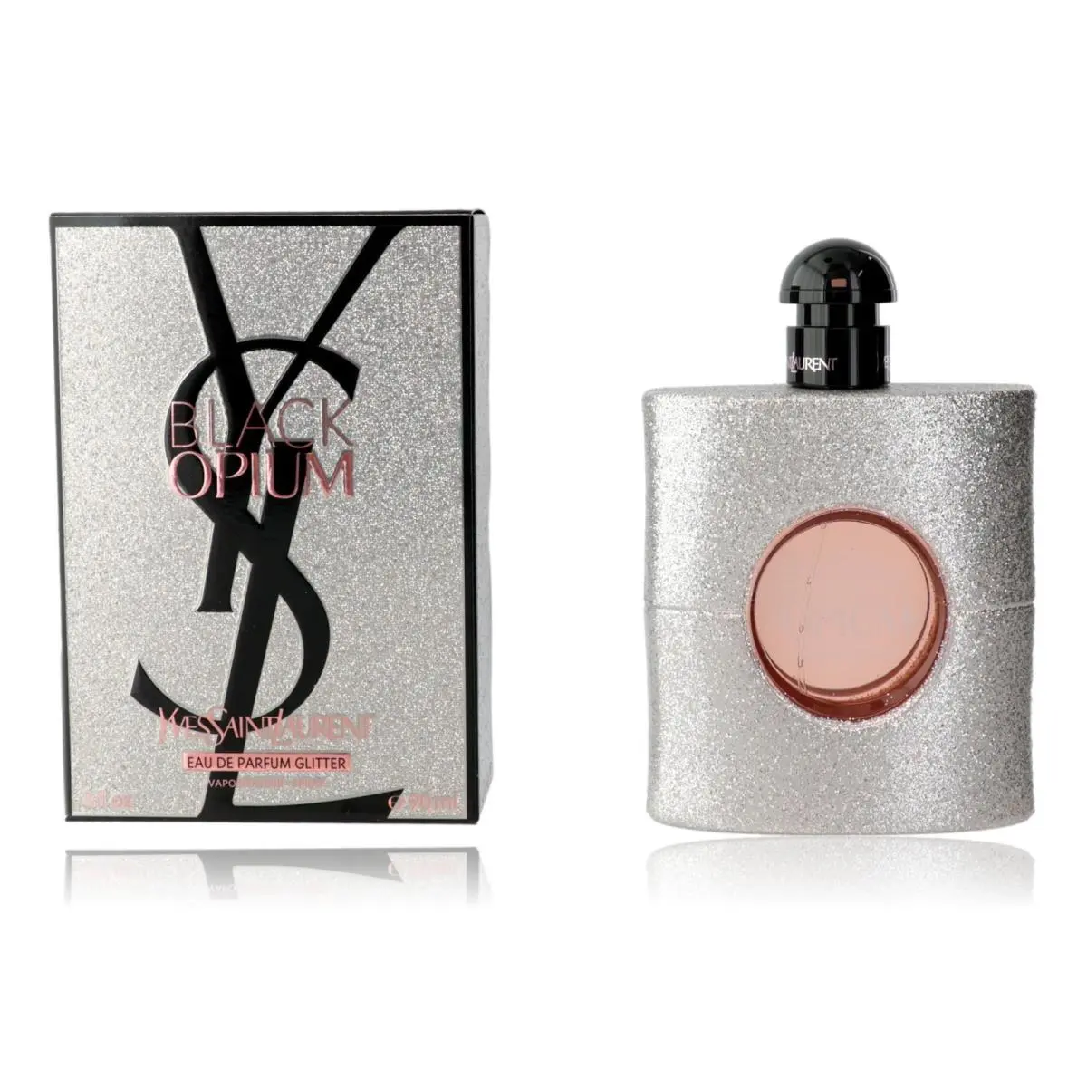 Black Opium Glitter by Yves Saint Laurent 3 oz Edp Spray For Women