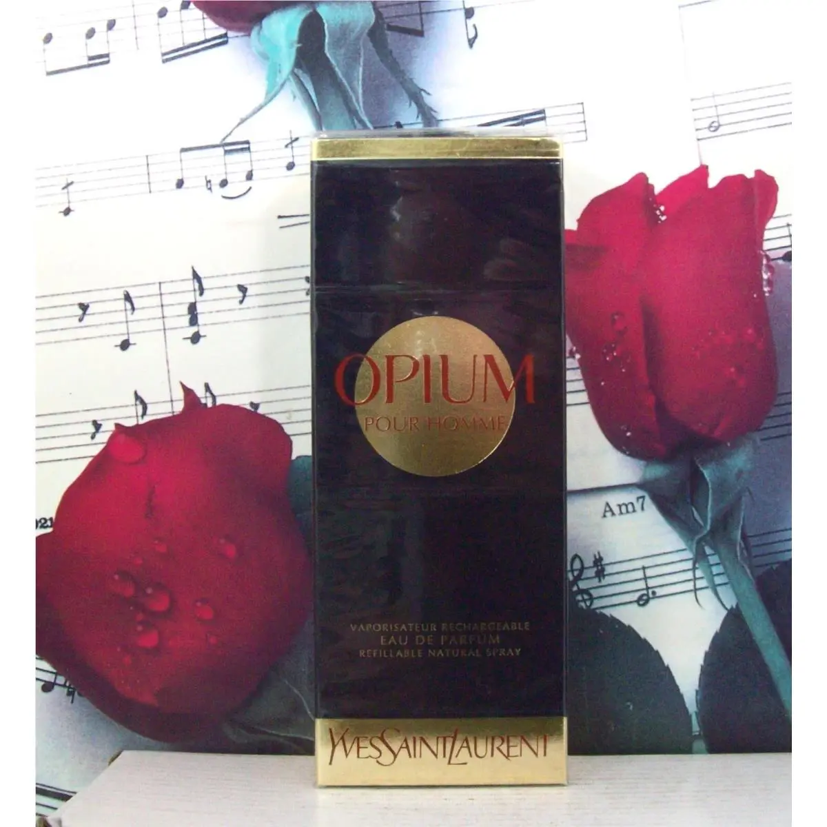 Yves Saint Laurent Opium For Men Rechargeable Edp Spray 1.6 Fl. Oz. Box