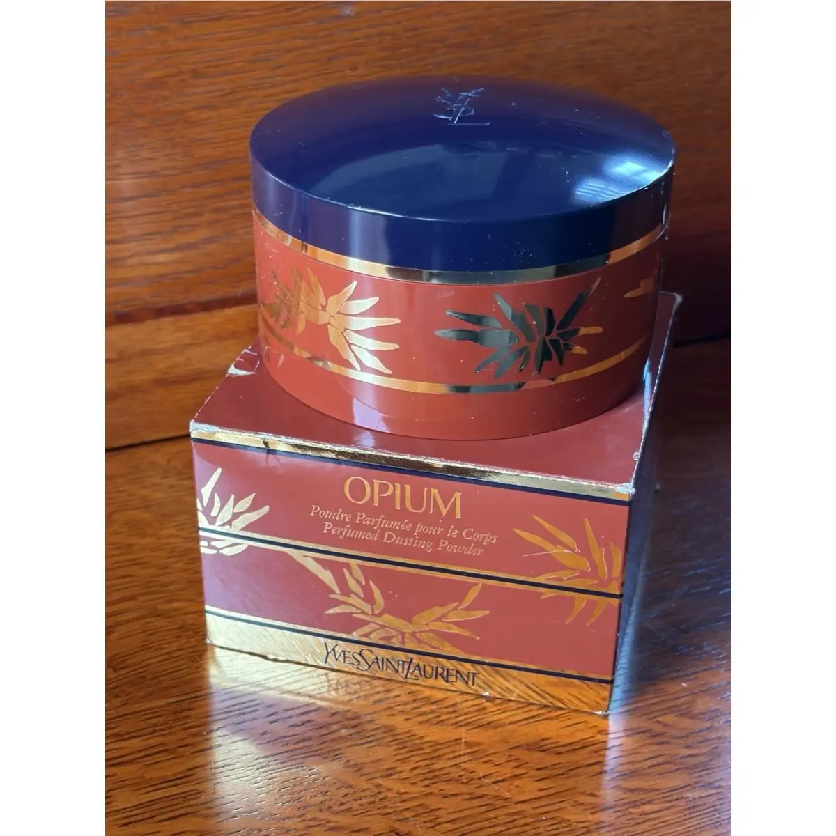 Vtg Ysl Yves Saint Laurent Opium Perfumed Dusting Powder 5.2 oz w/ Box