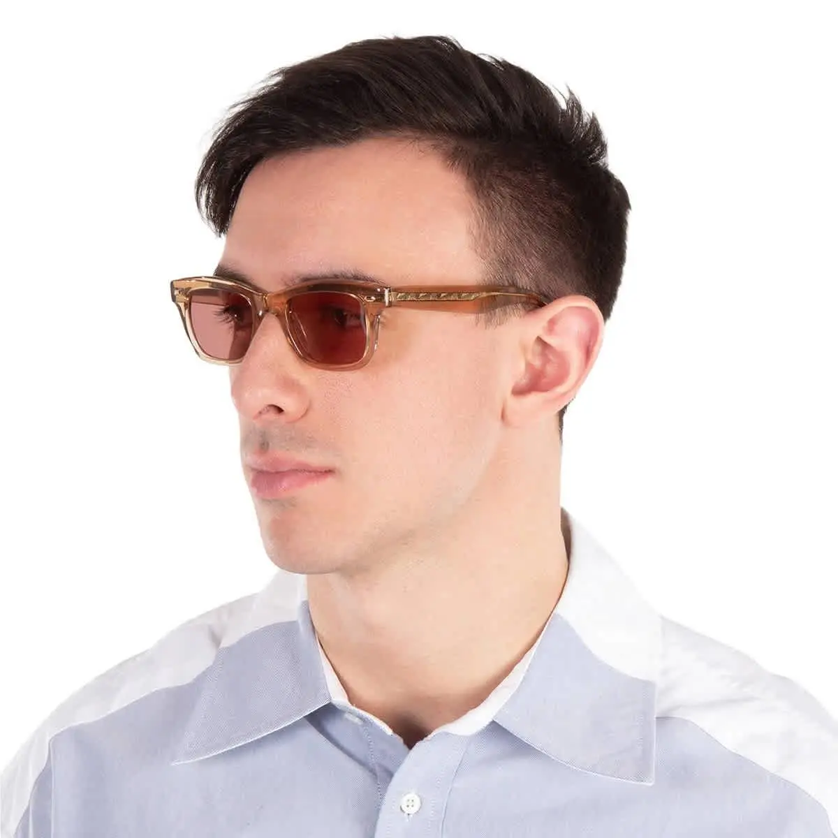 Grove Sun Bordeaux Rectangular Sunglasses 2143 Bre/bor 48 by Garrett Leight