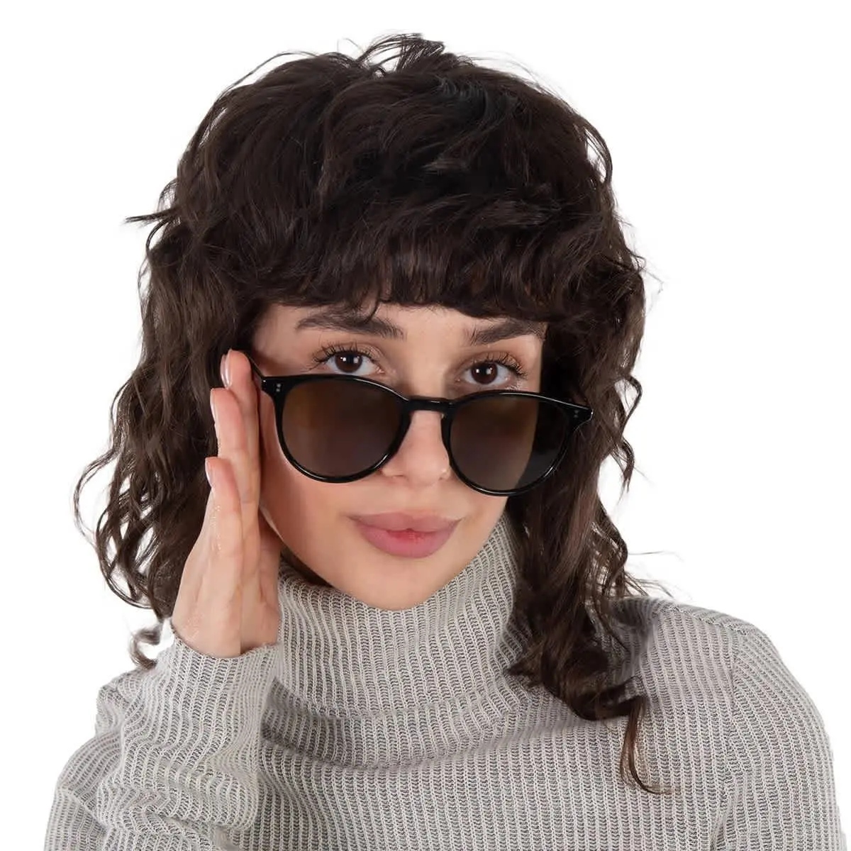 Manzanita Sun Green Oval Sunglasses 2151 Bk/grn 50 2151 Bk/grn 50 by Garrett Leight