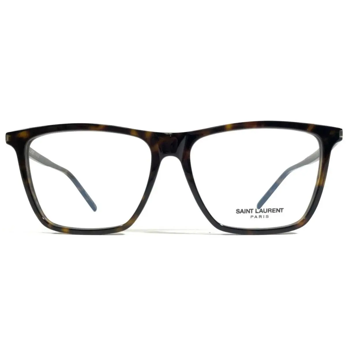 Saint Laurent Eyeglasses Frames SL 260 002 Tortoise Square Thin Rim 54-15-145 by Yves Saint Laurent