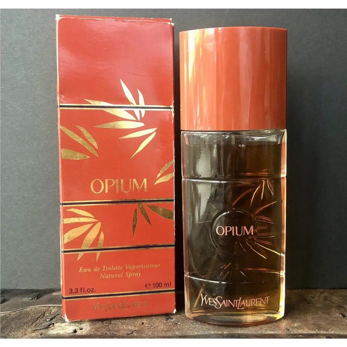 Vtg Opium Eau de Toilette Edt Yves Saint Laurent Ysl Spray 3.3oz 100ml Large
