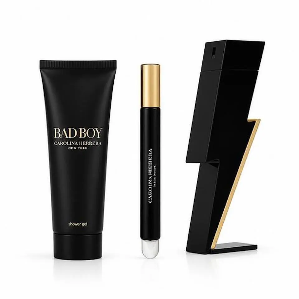 Bad Boy Eau De Toilette 3 Piece Gift Set For Men by Carolina Herrera