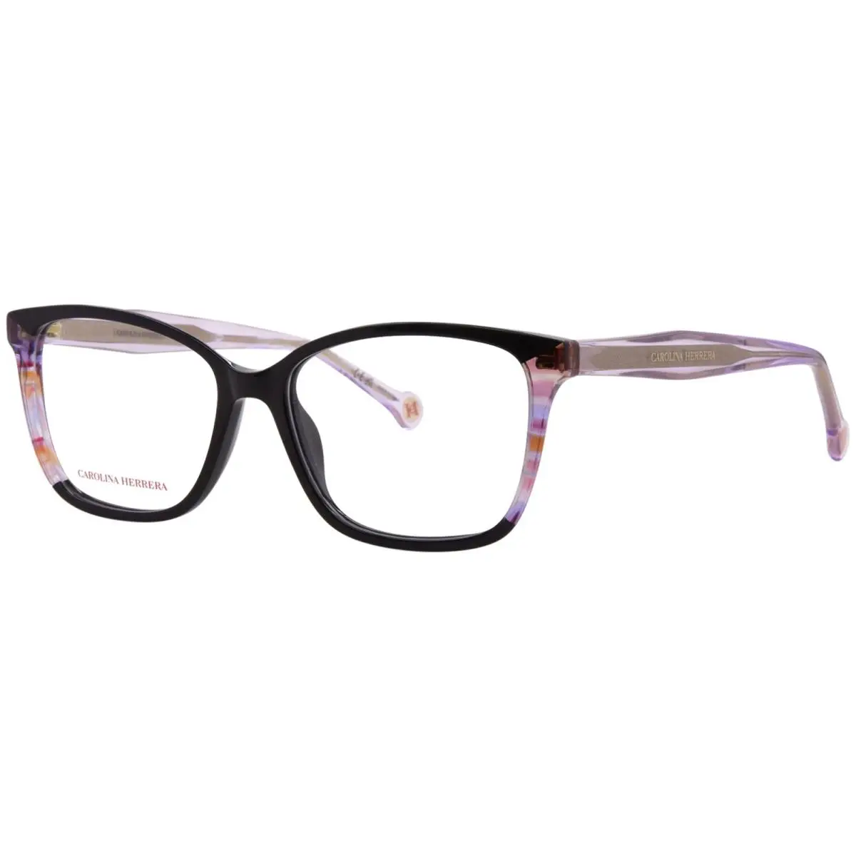 Carolina Herrera HER-0343 Sdk Eyeglasses Women`s Black/multicolor Full Rim 53mm - Frame: Black