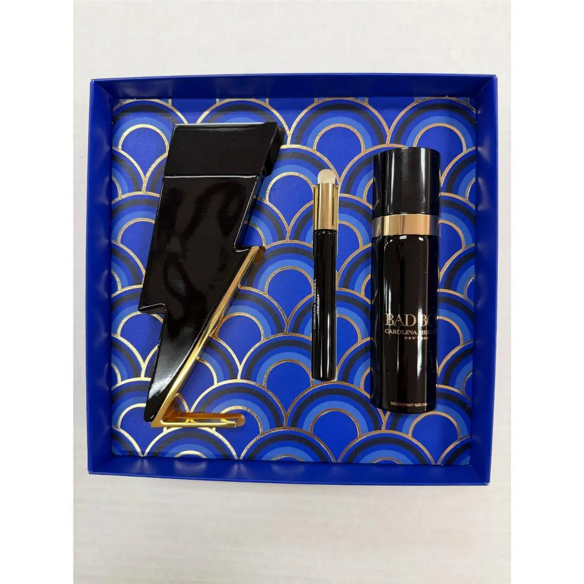 Bad Boy by Carolina Herrera 3 Piece 3.4 Oz Eau De Toilette Spray/3.4 Deo Spray