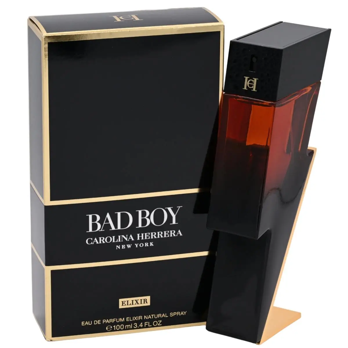 Bad Boy Elixir Edp Spray Men 3.4 oz 100 ml Retail Box by Carolina Herrera