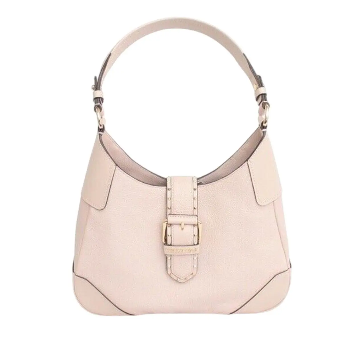 Michael Kors Pale Pink “lillian” Medium Shoulder Bag Pebbled Leather