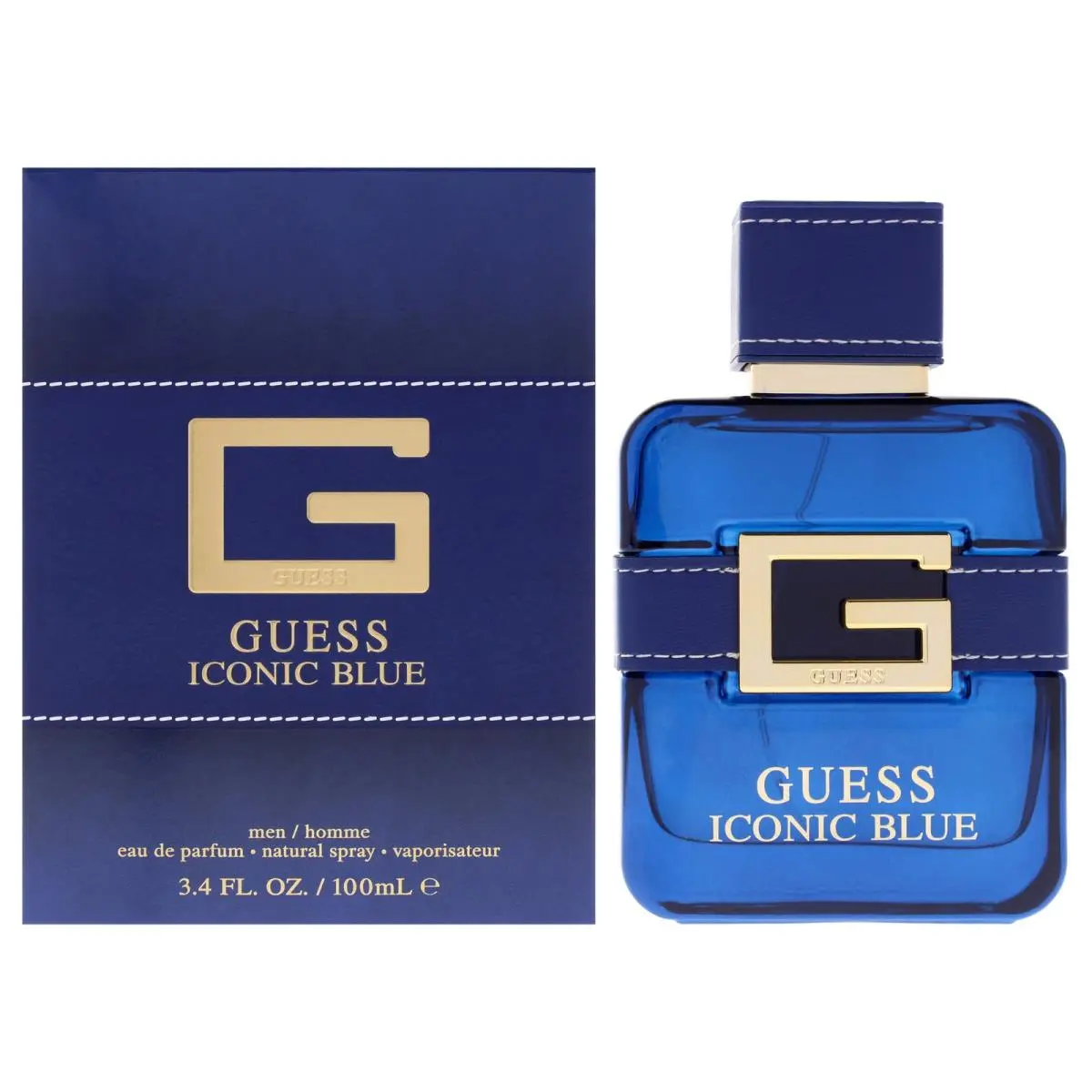 3 Pack Iconic - Blue  For Men - 3.4 oz Edp Spray by Guess