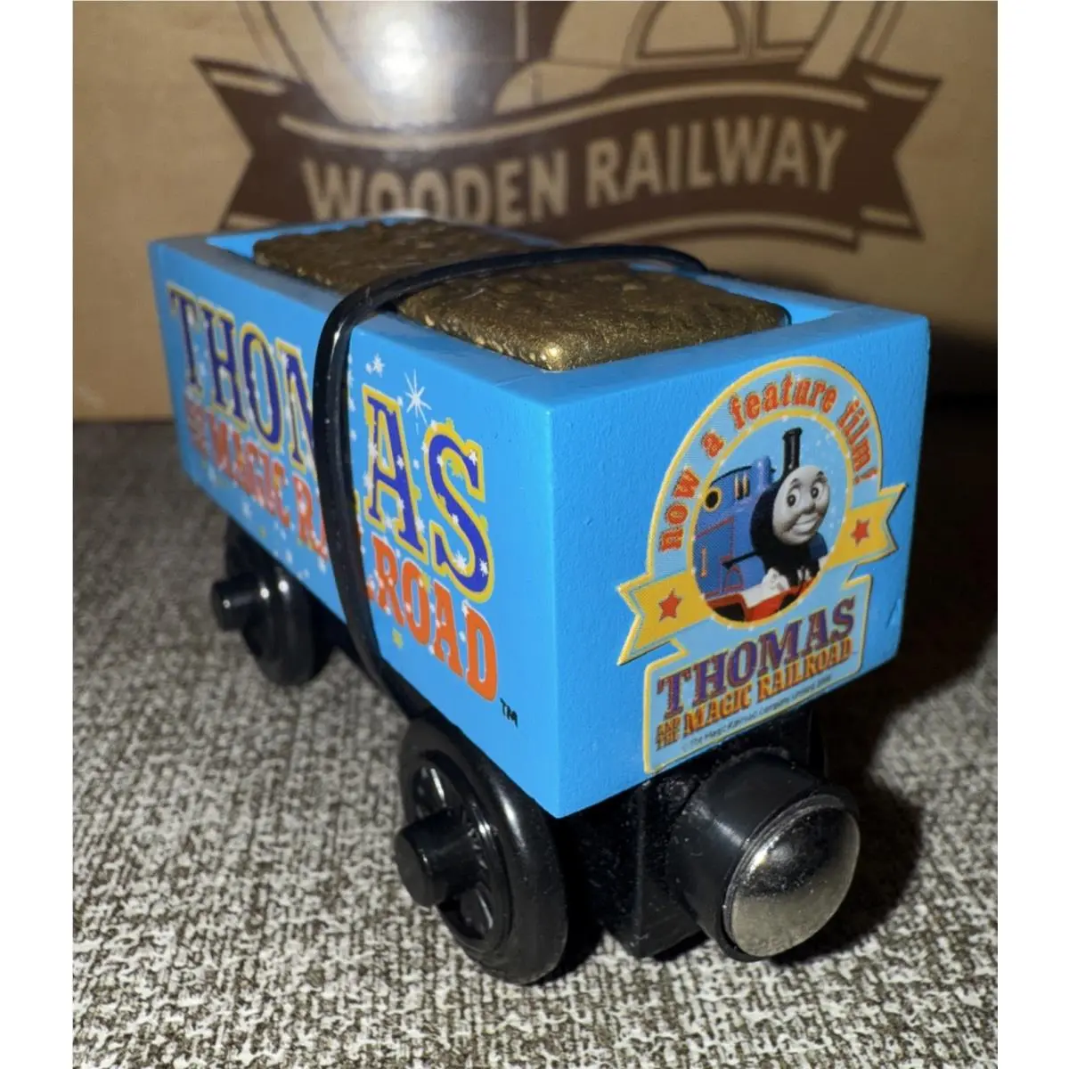 Magic Railroad Thomas Friends Train Wooden Railway Gold Promotional Sticker