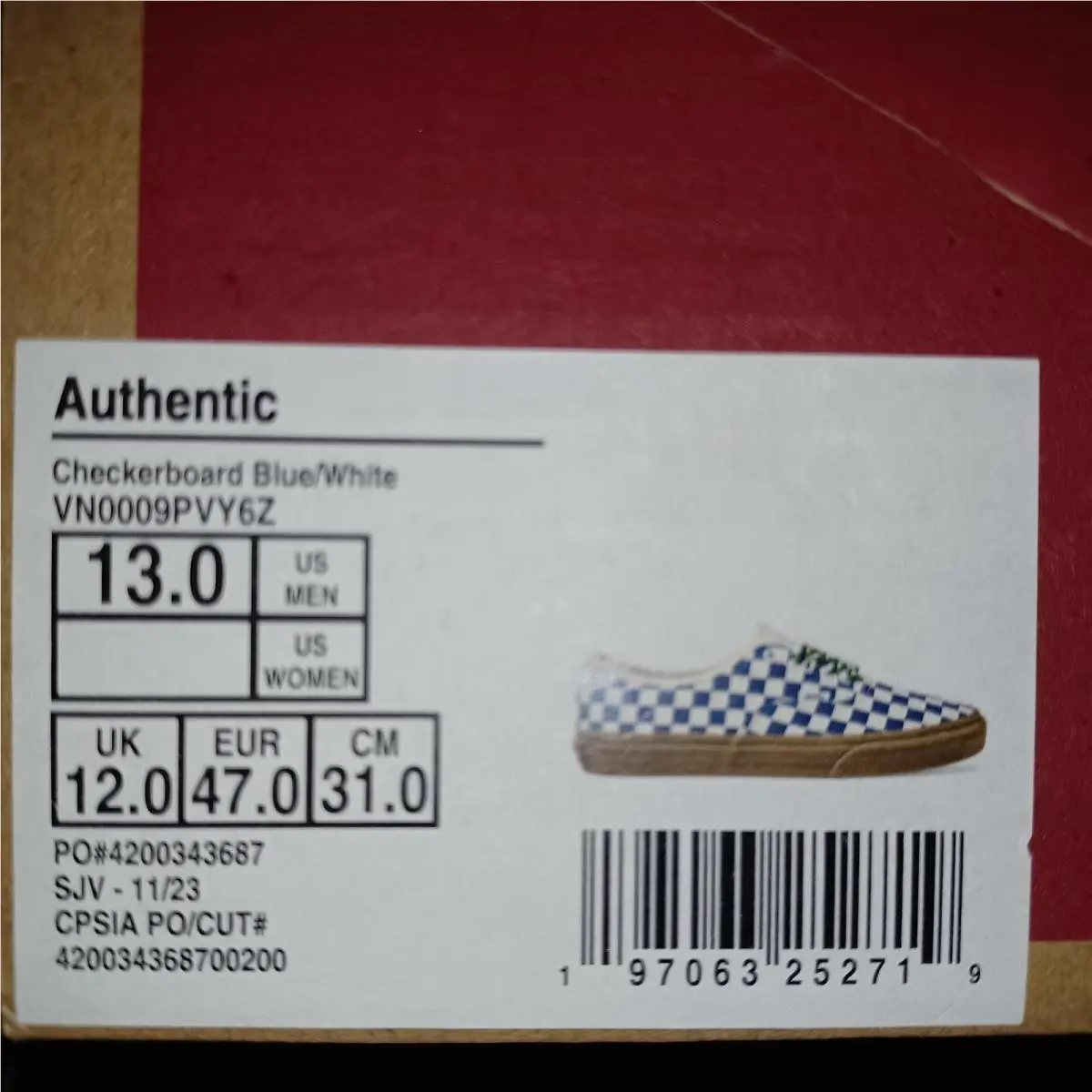 Vans shoes - Gum - Gum - VN0009PVY6Z - Blue 5