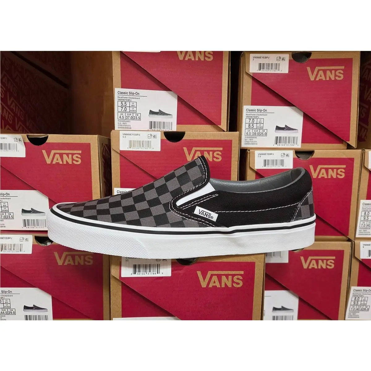 Vans shoes - VANS Classic Slip-On - Classic - VN000EYEBPJ - Black Pewter 1