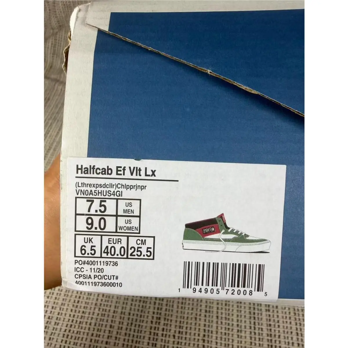 Vans shoes - VN0A5HUS4GI - VN0A5HUS4GI - Green 1