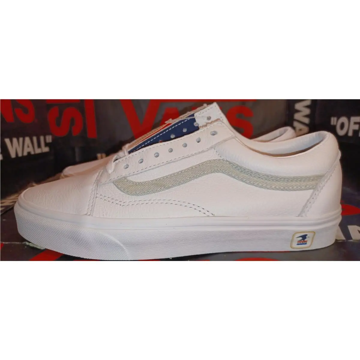 Usps Old Skool White Premium Leather VN0A5KRFJZ81 by Vans