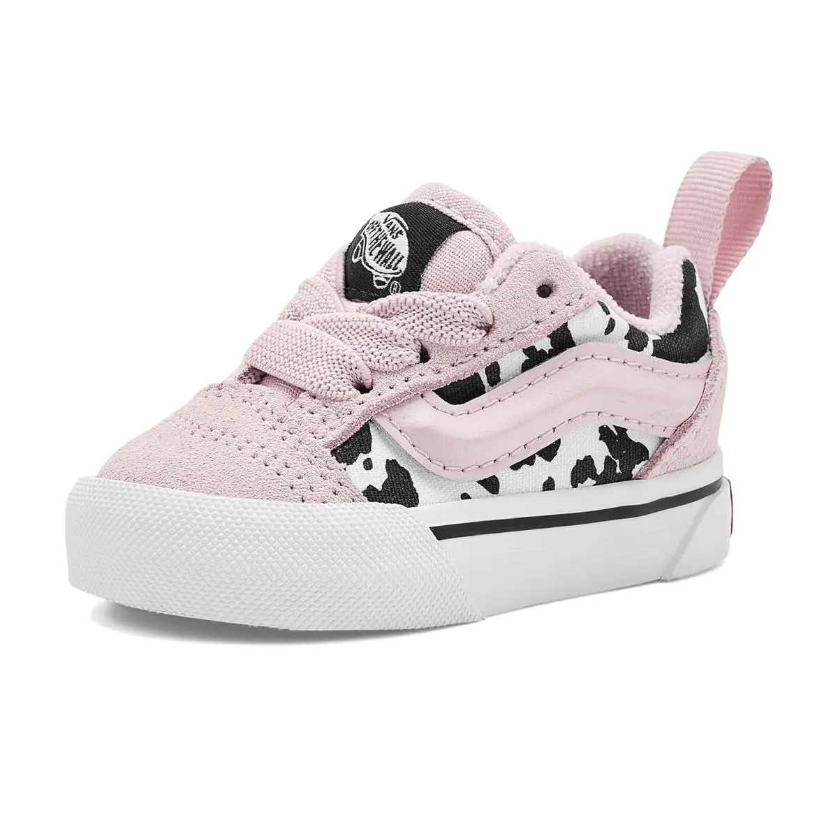 Children Unisex Shoes  Kids Knu Skool Elastic Lace Toddler Cow Pale Petal Pink by Vans