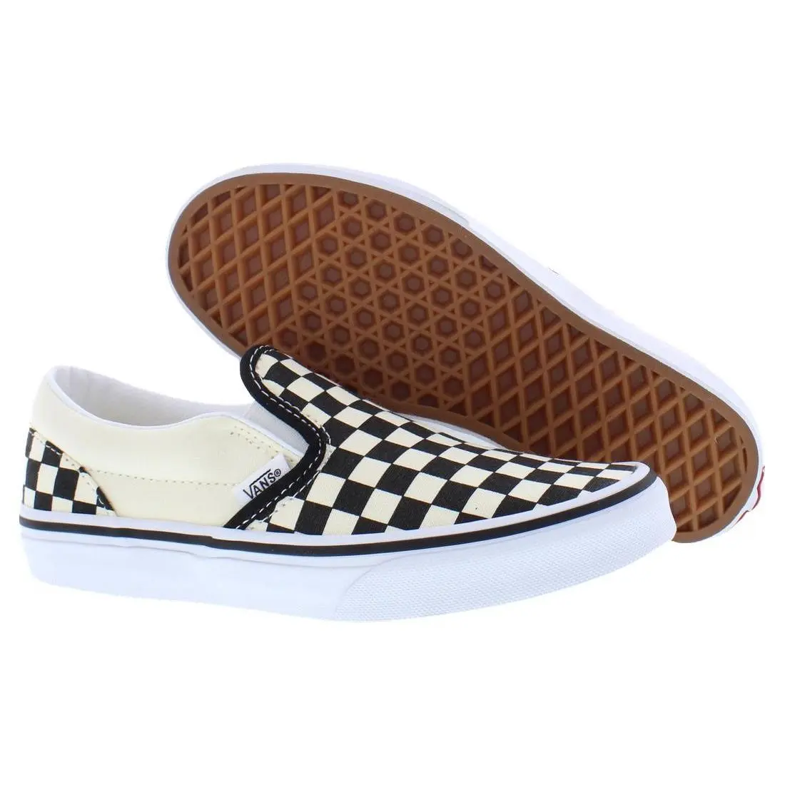 Vans shoes - VN000D35BWW - VN000D35BWW - Black/White Checkerboard/White, Main: White 3