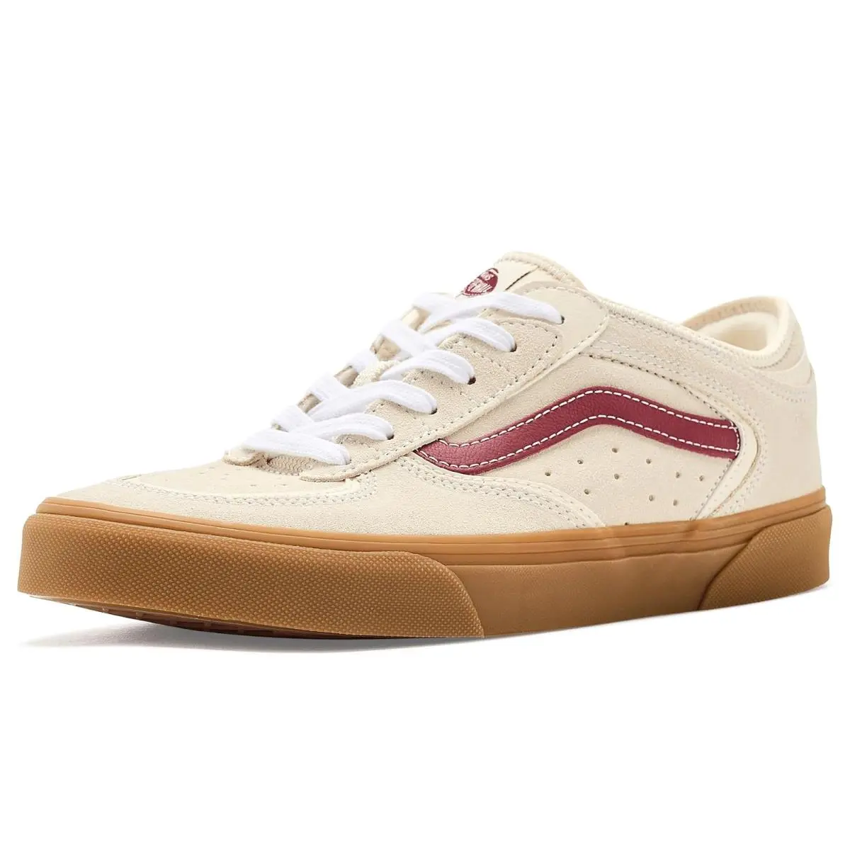 Unisex Sneakers Athletic Shoes  Rowley Classic Cream/Burgundy by Vans