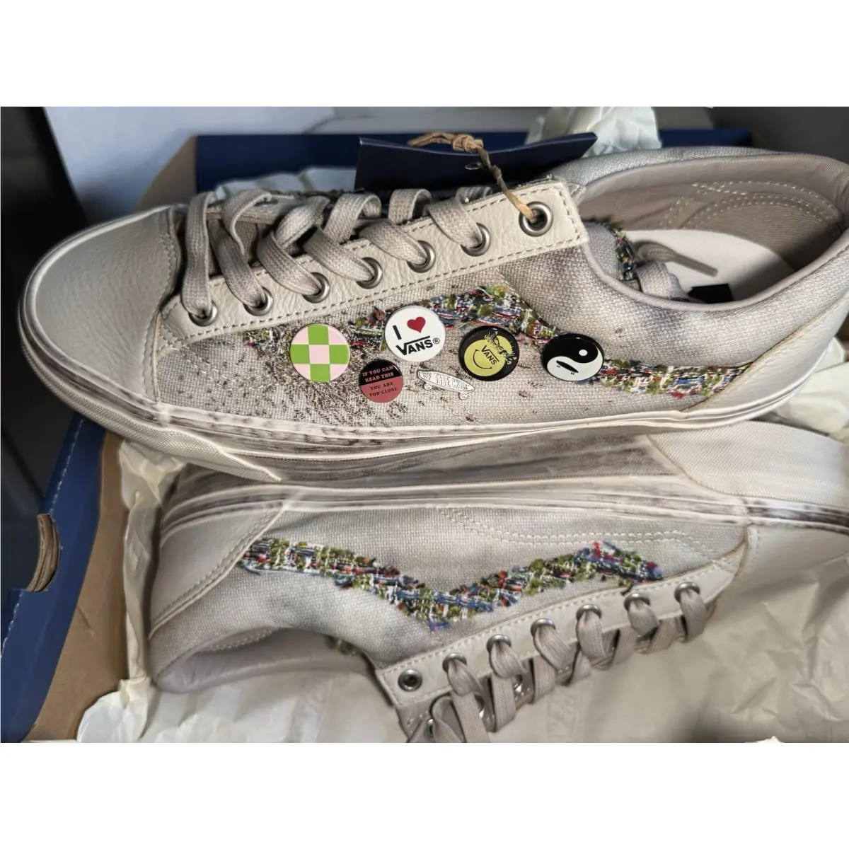 Vans shoes - VANS Old Skool - Old Skool - VN000E8V2N1 - Ivory 3