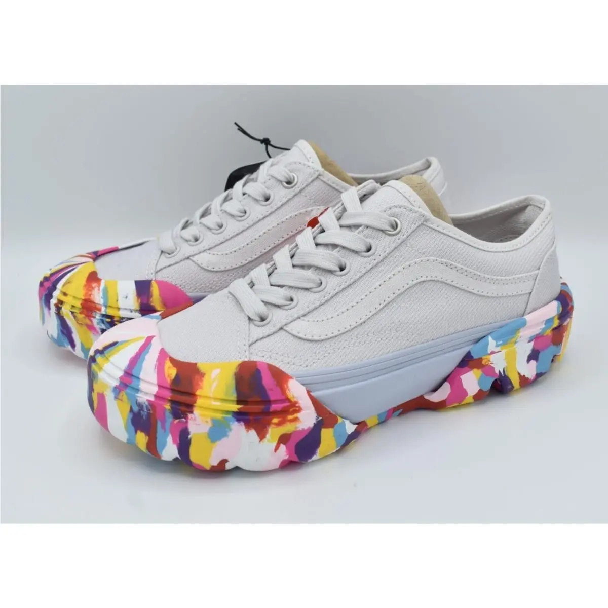 Womens Size 7.5 Old Skool Rainbow Swirl Nimbus Cloud Tapered Shoes Sneakers by Vans