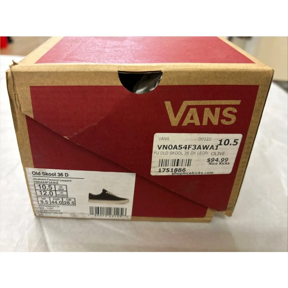 Vans shoes - VANS Old Skool - Old Skool - VN0A54F3AWA1 - Olive Green 11