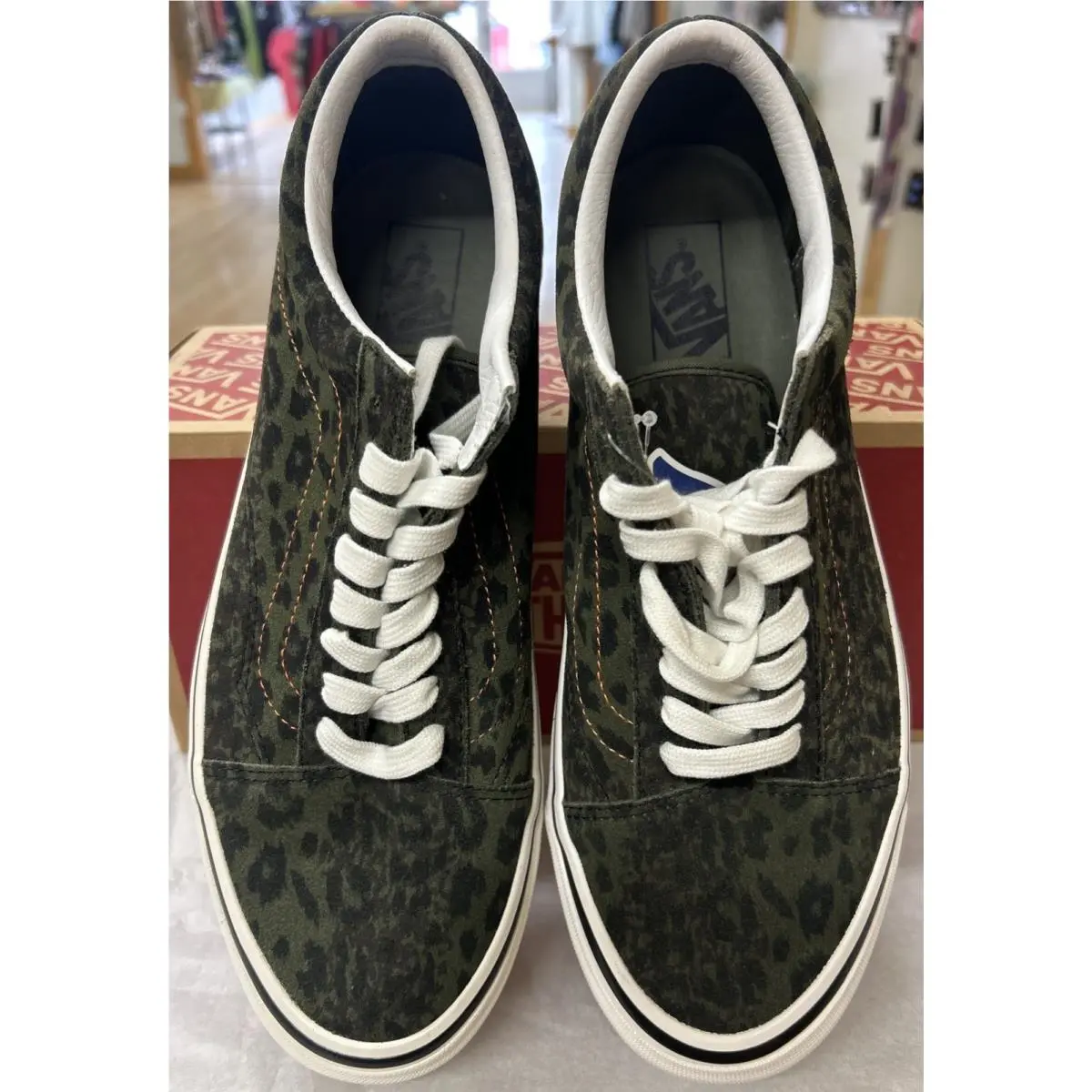 Vans shoes - VANS Old Skool - Old Skool - VN0A54F3AWA1 - Olive Green 2