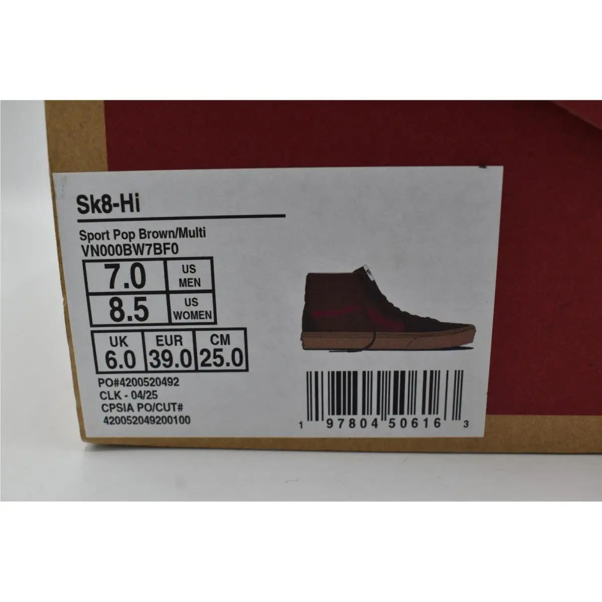 Vans shoes - VANS Sk8-Hi - Brown 10