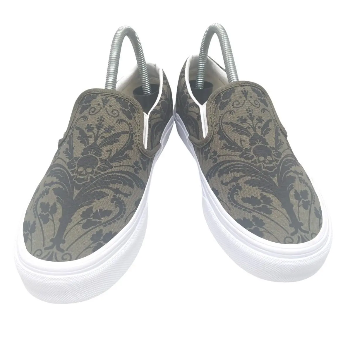Vans shoes - Vans Classic Slip On Skull Tapestry - VN0A5AO80FI - Green (UPC: 196570147648) 0