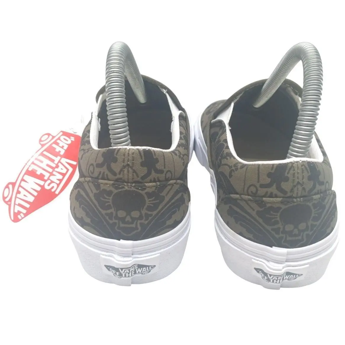 Vans shoes - Vans Classic Slip On Skull Tapestry - VN0A5AO80FI - Green (UPC: 196570147648) 3