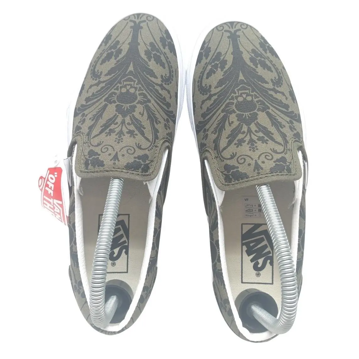 Vans shoes - Vans Classic Slip On Skull Tapestry - VN0A5AO80FI - Green (UPC: 196570147648) 6