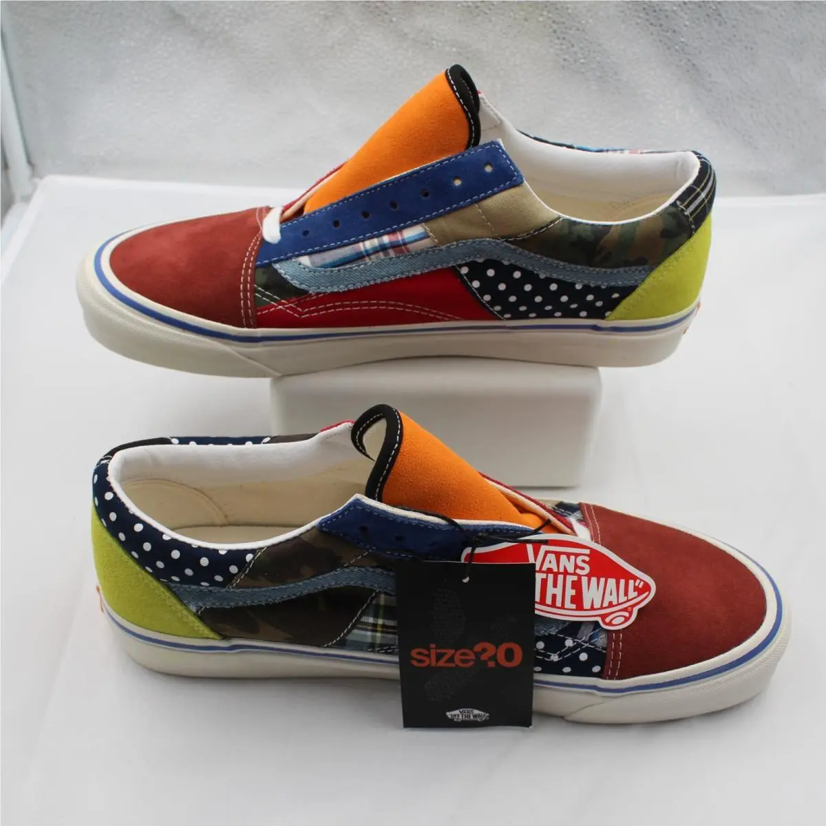 36 Dx  Old Skool Factory Floor Patchwork Multi Color VN0A38G1RFP Mens 12 by Vans