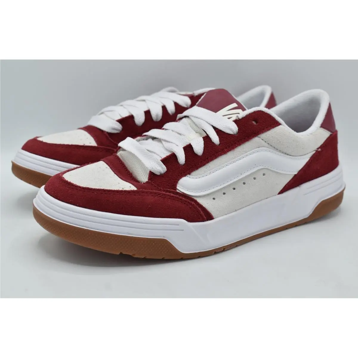 Womens 10 Hylane Y2K Theory Bordeaux White Red Lace Up Skate Sneakers Shoes by Vans