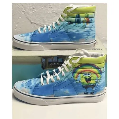 Vans Sneakers Sk8 Hi Spongebob Imaginaaation Women`s Size 6