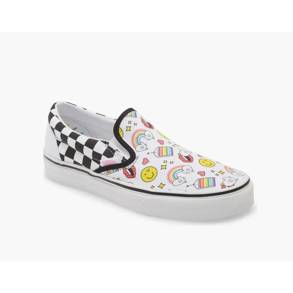 D5467 Womens Multi X Flour Shop Classic Slip-on Sneaker Size 9 M by Vans
