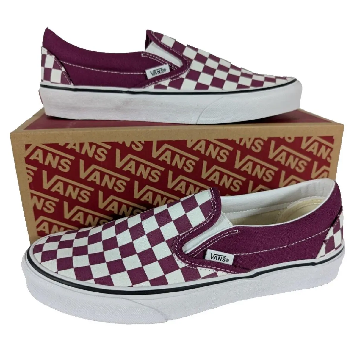 Classic Slip-on Men 7.5 Women 9 Color Theory Checkerboard Sneakers by Vans