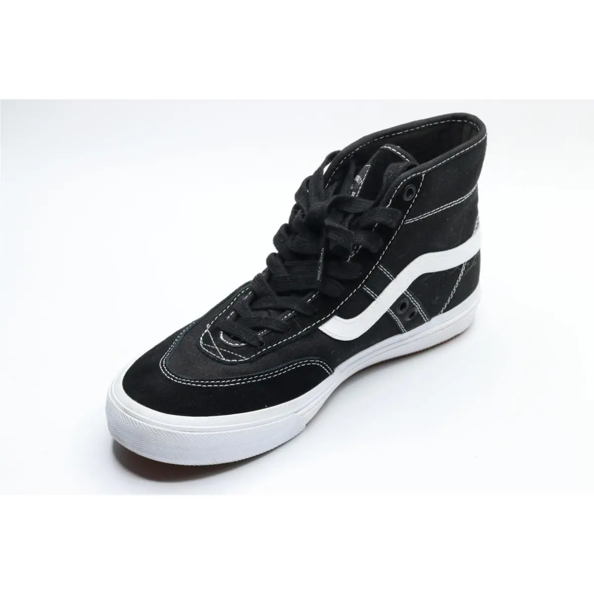Sz 8  Crockett High Pro in Skateboard Mens Black and White Sneakers 8M by Vans