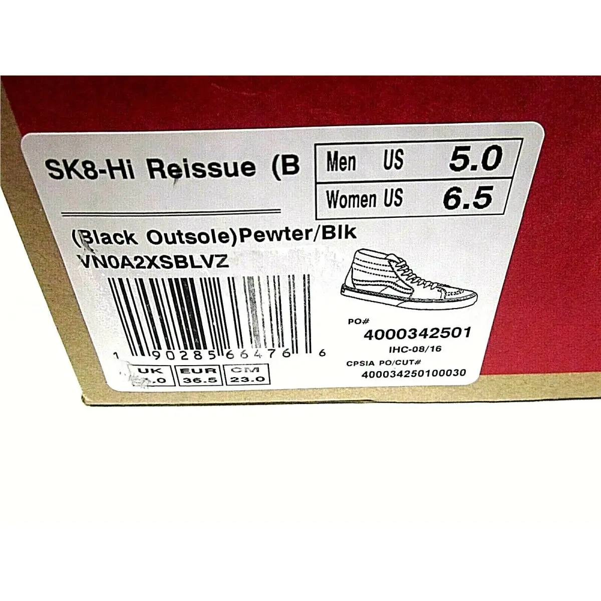 Vans shoes - Vans High-Top Trainer - Trainer - Black (UPC: 190285664766) 4