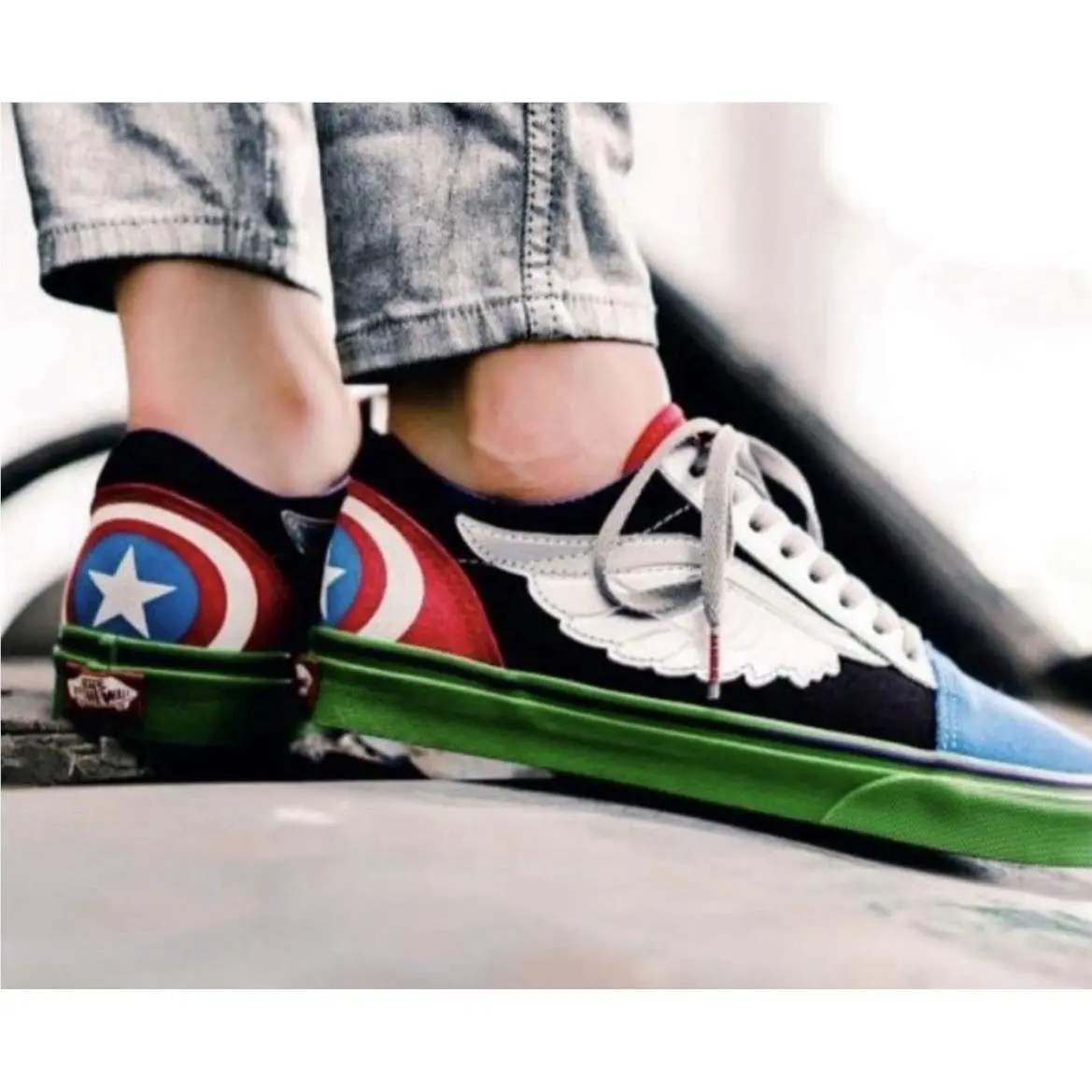 Vans shoes - VANS Old Skool - Old Skool - Avenger - Multicolor, Manufacturer: Avengers Multi (UPC: 192360444607) 11
