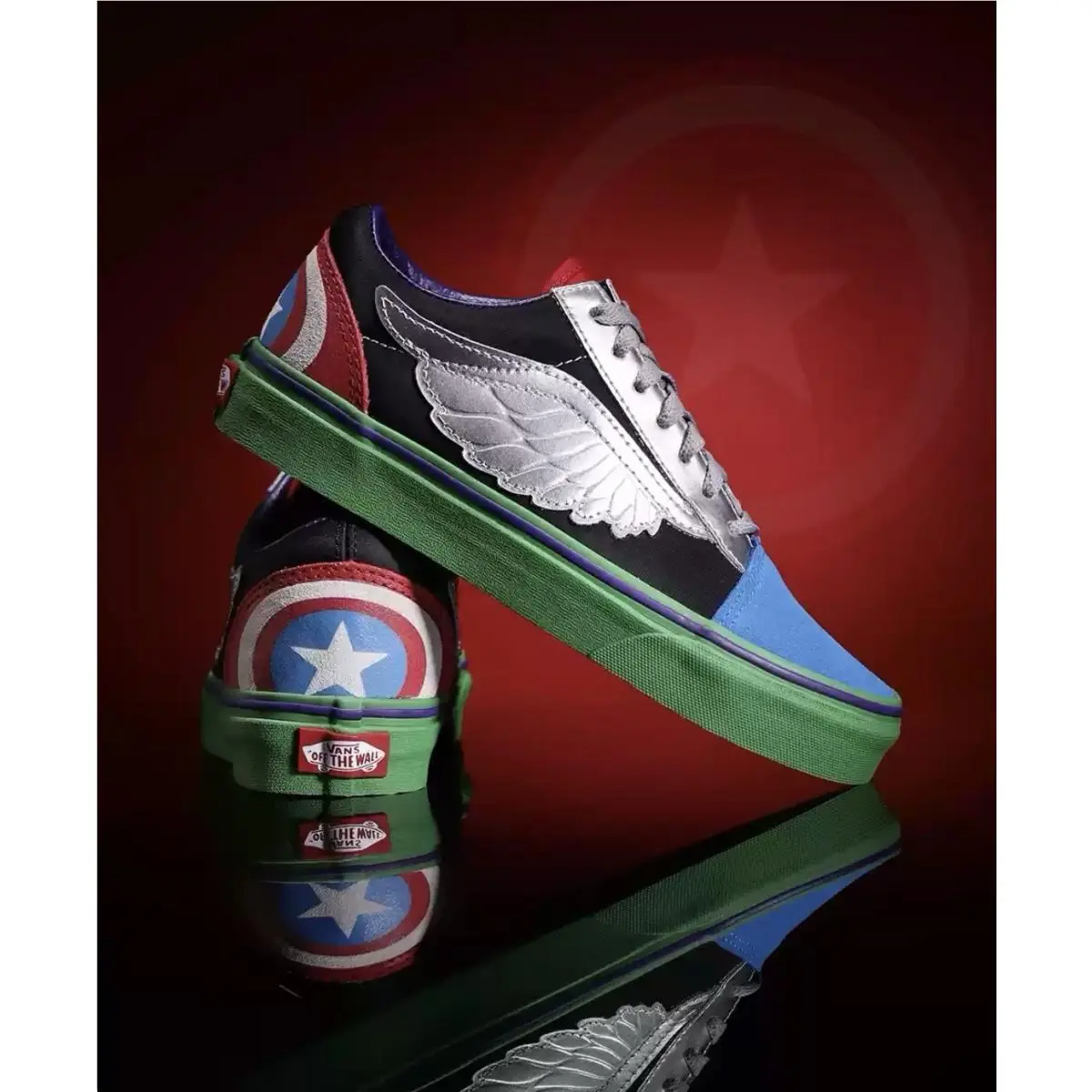 Vans shoes - VANS Old Skool - Old Skool - Avenger - Multicolor, Manufacturer: Avengers Multi (UPC: 192360444607) 9