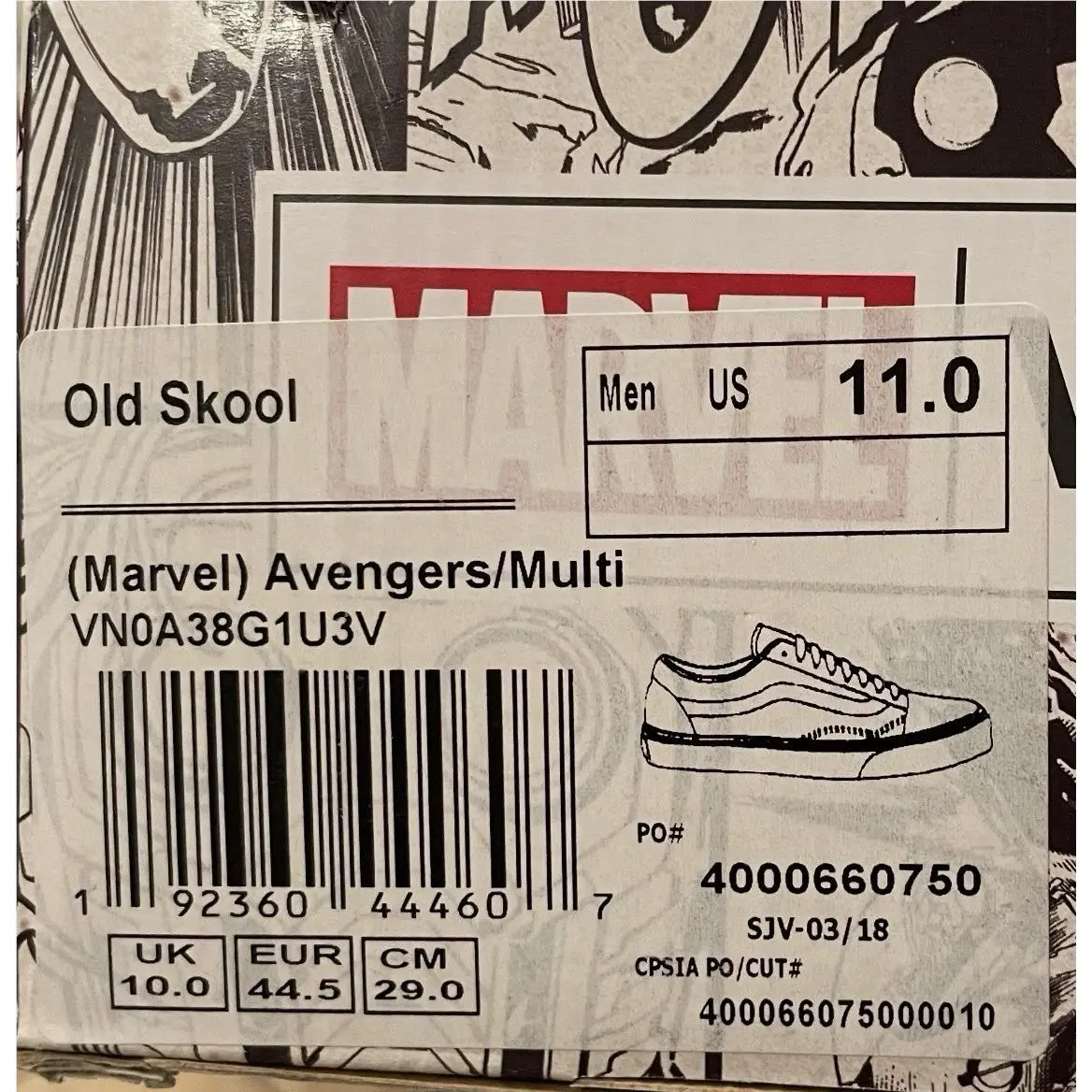 Vans shoes - VANS Old Skool - Old Skool - Avenger - Multicolor, Manufacturer: Avengers Multi (UPC: 192360444607) 12