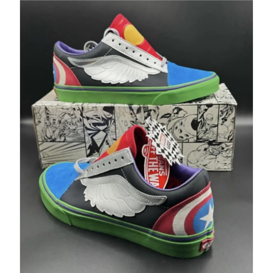 Vans shoes - VANS Old Skool - Old Skool - Avenger - Multicolor, Manufacturer: Avengers Multi (UPC: 192360444607) 0