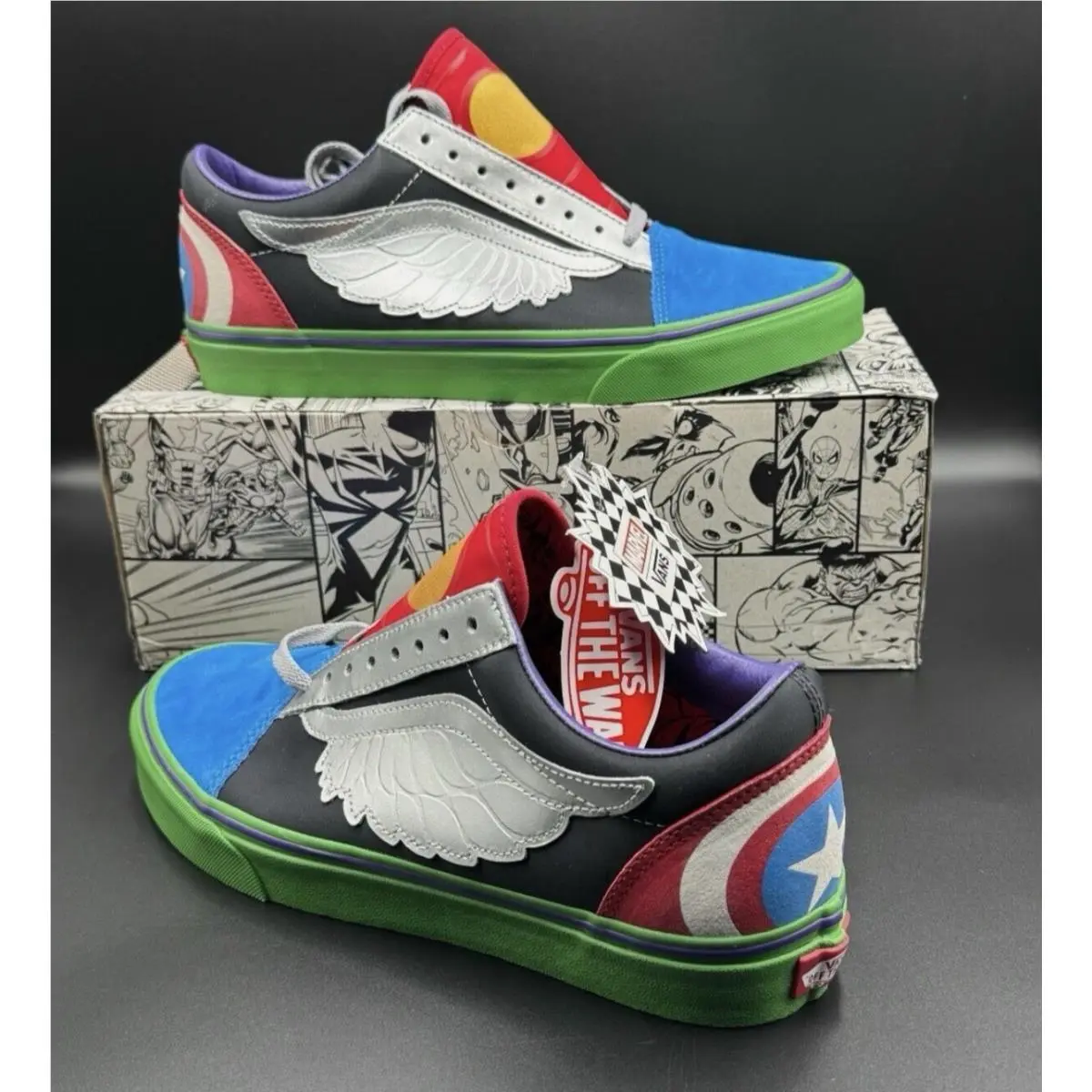 Vans shoes - VANS Old Skool - Old Skool - Avenger - Multicolor, Manufacturer: Avengers Multi (UPC: 192360444607) 6