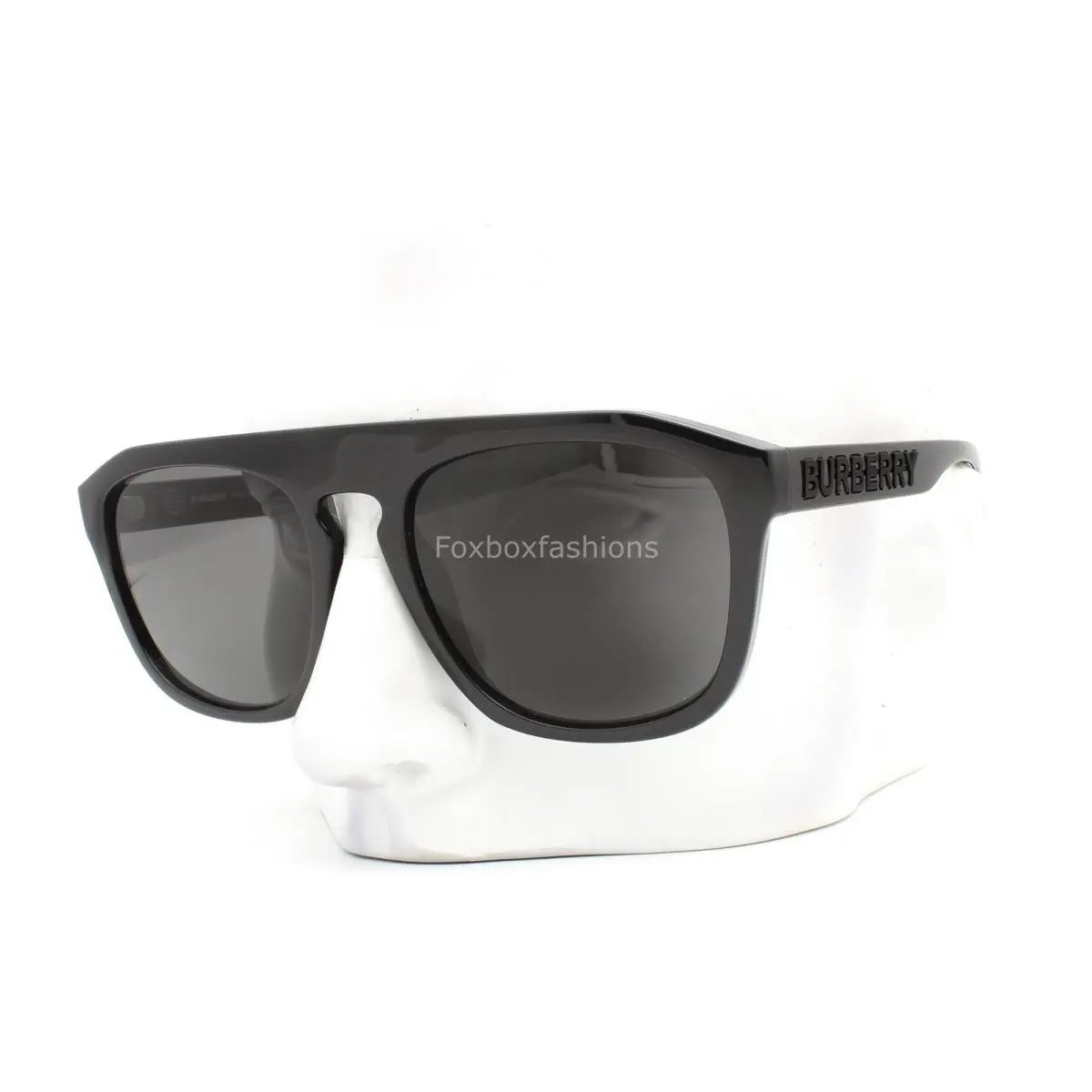 Wren Sunglasses Polished Black Gray Tinted B 4396-U 4142/87 with Case by Burberry