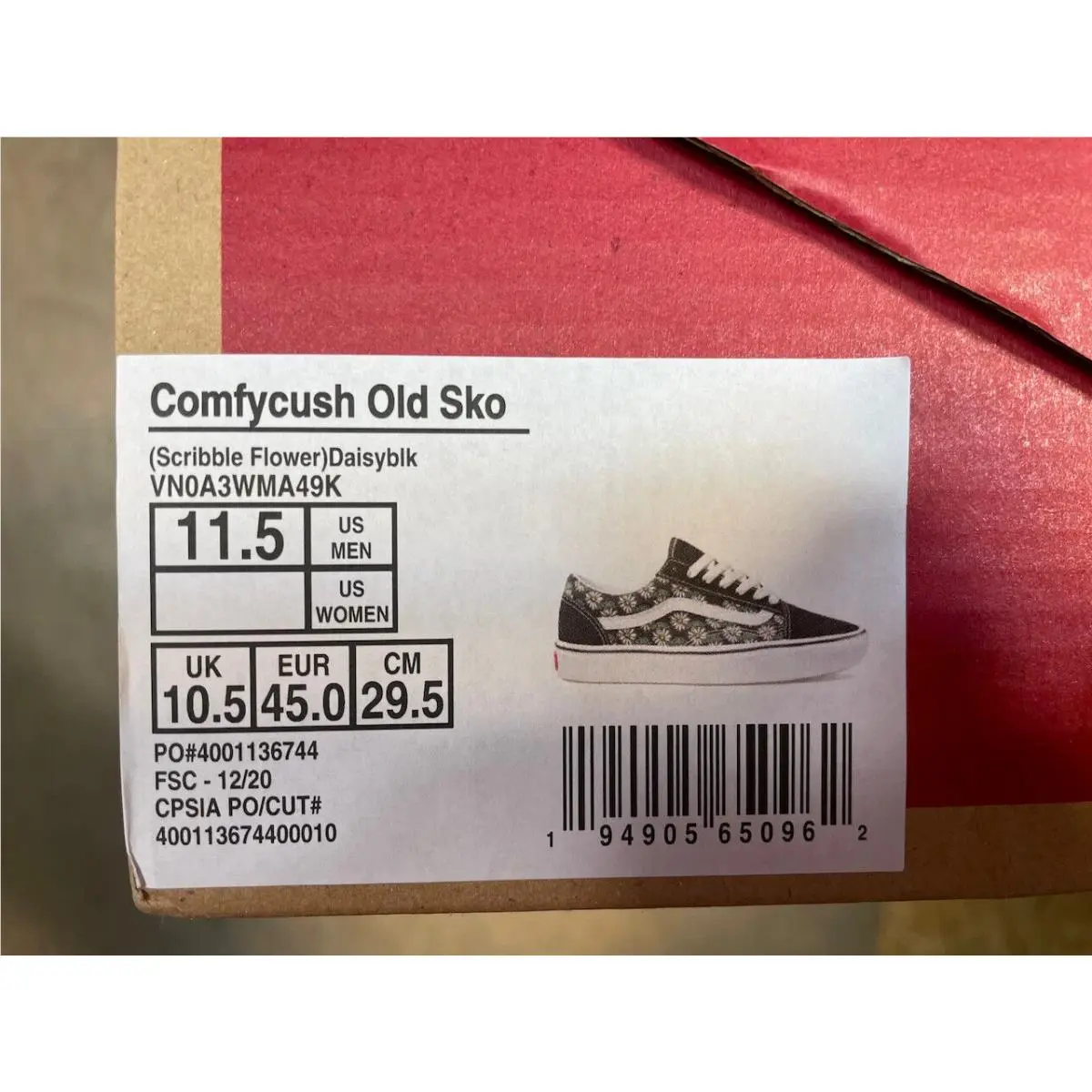 Vans shoes - Vans Comfycush Old Skool - Comfycush Old Skool - VN0A3WMA49K - Multicolor 4