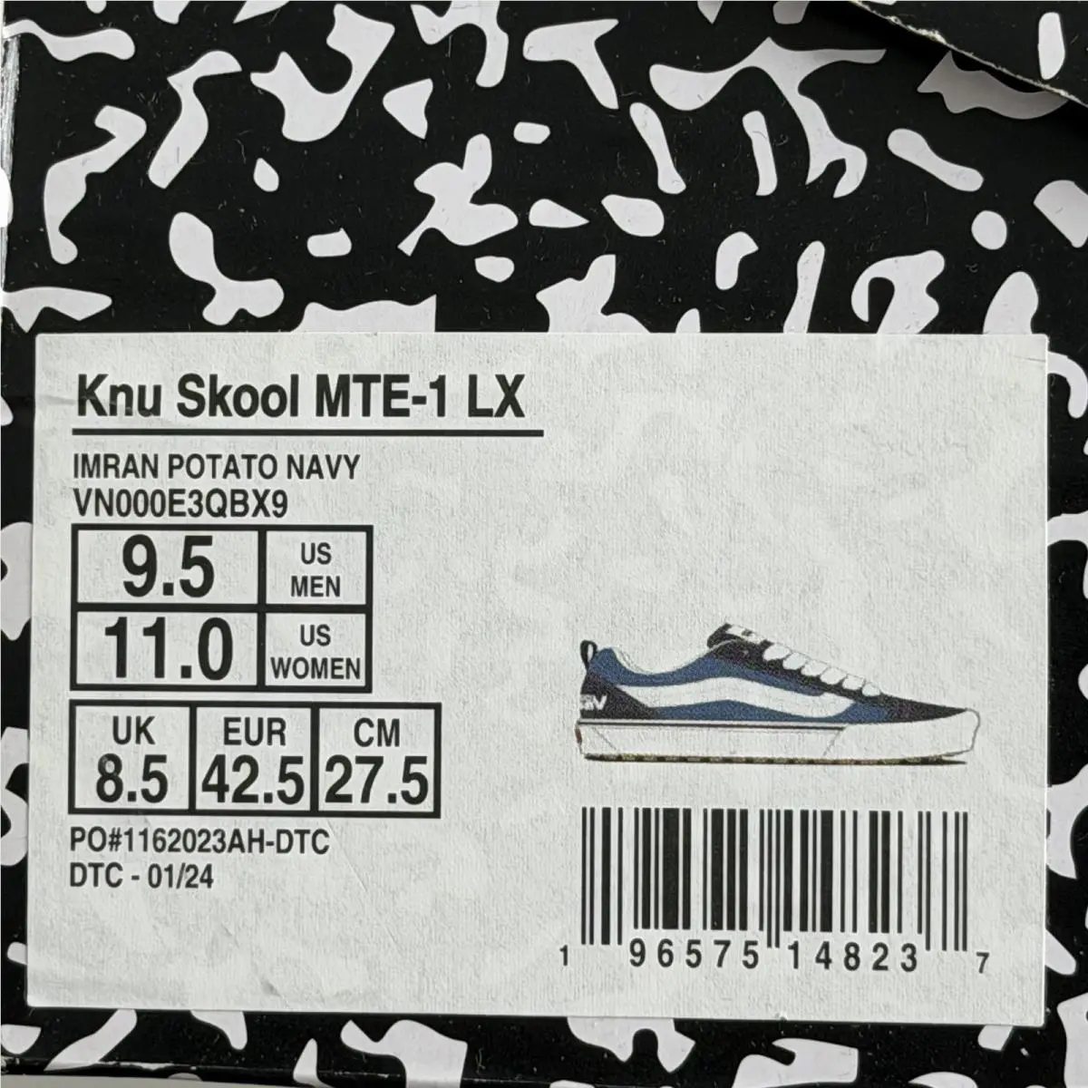 Vans shoes - VANS Knu Skool - Knu Skool - VN000E3QBX9 - Blue, Manufacturer: Navy (UPC: 196575148237) 4