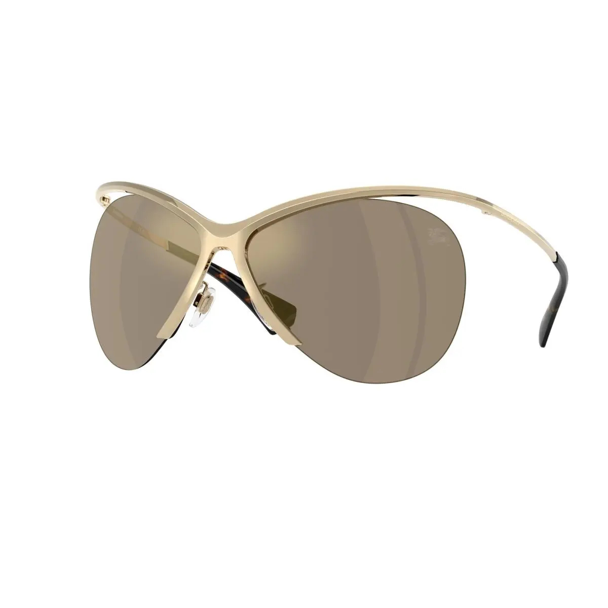 Burberry Women`s 37 mm Light Brown Mirror Gold Sunglasses BE3168-11095A-66