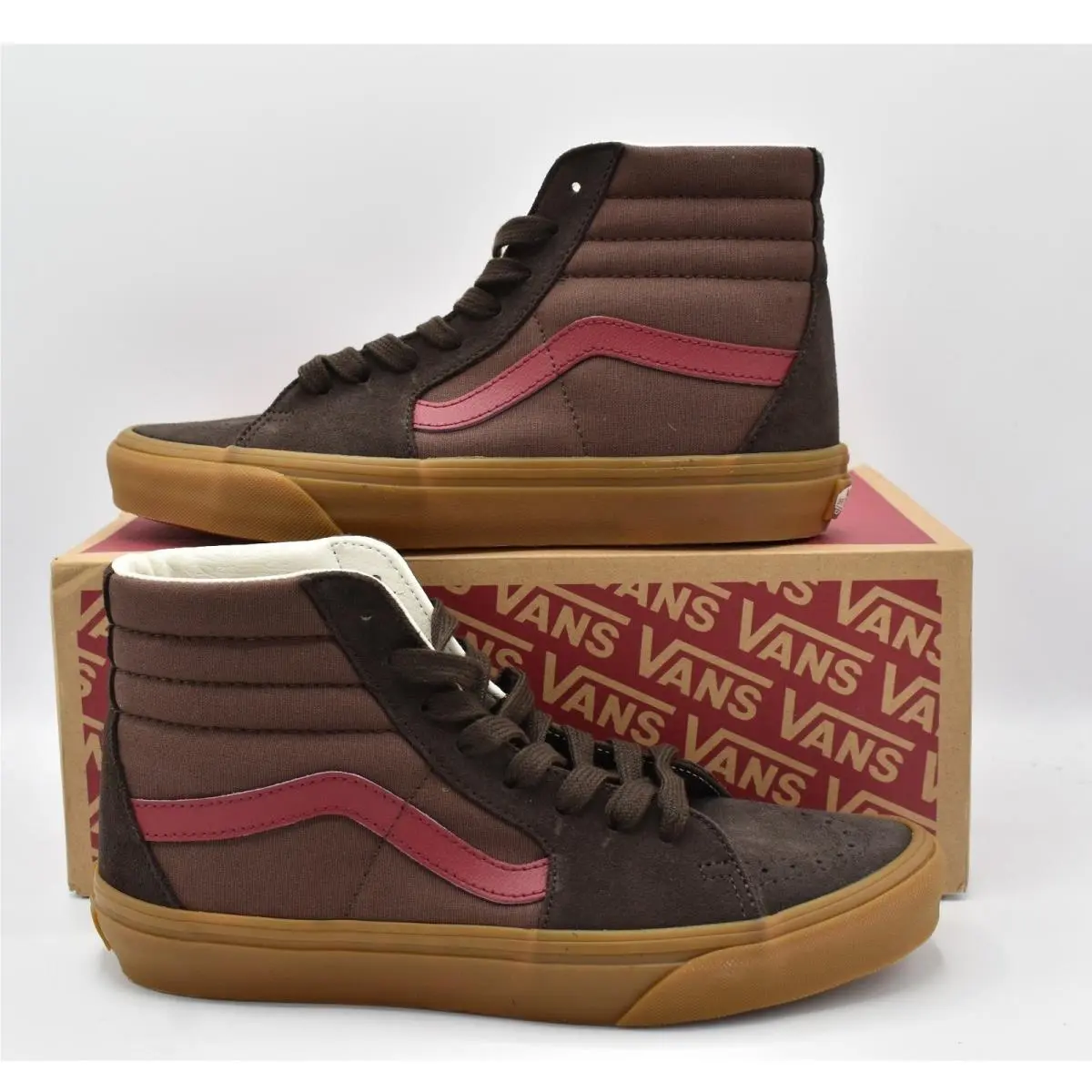 Vans shoes - VANS Sk8-Hi - Brown 7