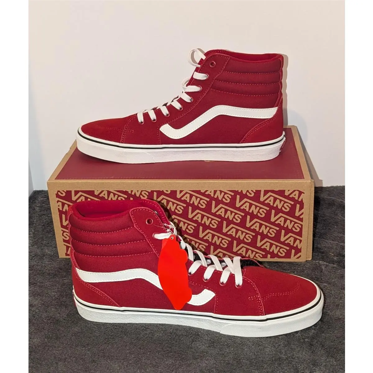 Filmore Hi Size 12 Suede Canvas Chili Pepper Skater VN0A5KXTCPE by Vans