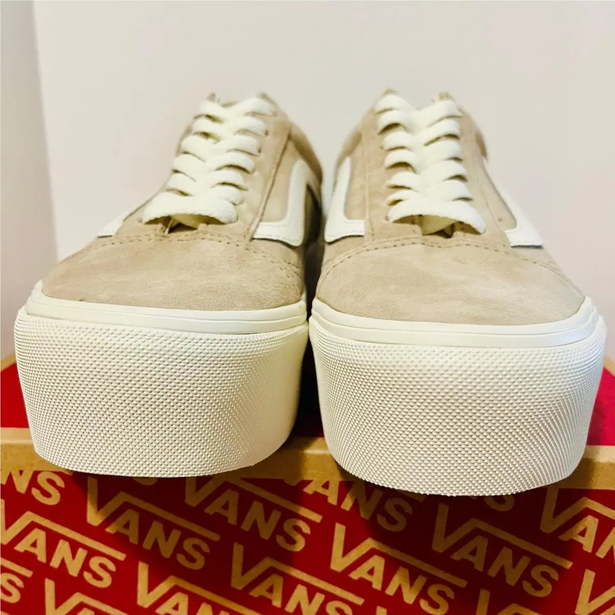 Vans shoes - Vans Old Skool Stackform - Old Skool Stackform - VN00009PZ4MG - Beige (UPC: 198268630760) 4