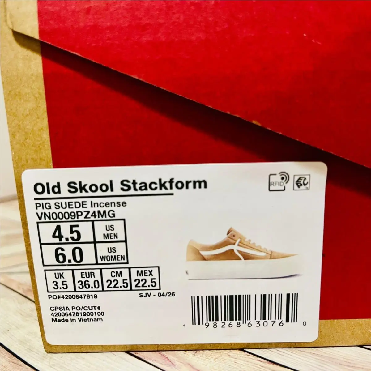 Vans shoes - Vans Old Skool Stackform - Old Skool Stackform - VN00009PZ4MG - Beige (UPC: 198268630760) 7